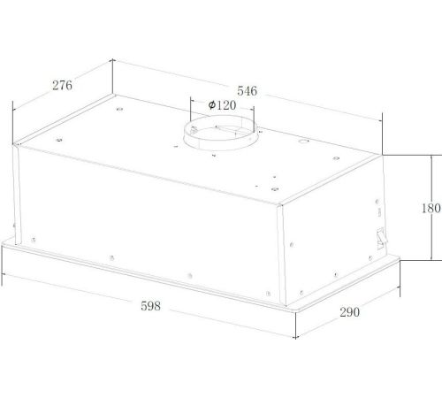 Кухонная вытяжка ZorG Adel 1030 60 S-GC черный