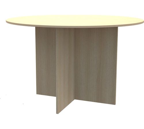 Офисный стол для переговоров МДК СП-К круглый 1200x1200x750 дуб млечный