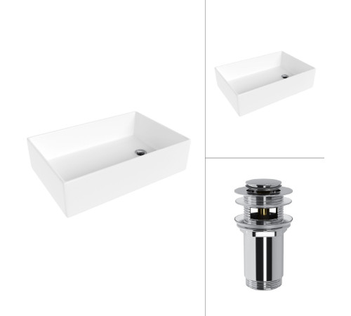 Умывальник Lauter 21518-1 + клапан 21190CH