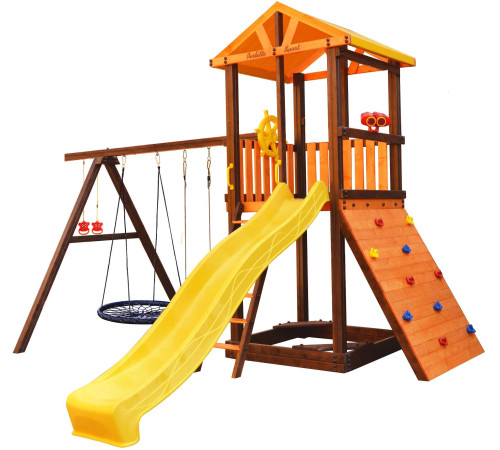 Игровой комплекс Perfetto Sport Pitigliano-5 + качели Паутина