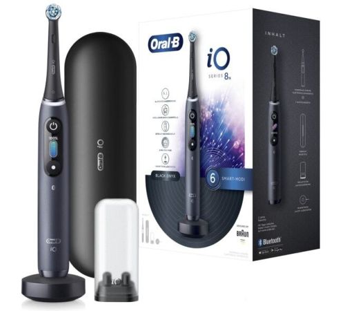 Электрическая зубная щетка Oral-B iO 8n черный, 1 насадка
