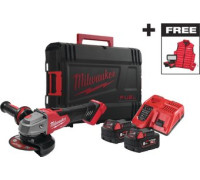 Угловая шлифмашина Milwaukee FSAG125XBMC-502X 4933499453 с 2-мя АКБ, кейс