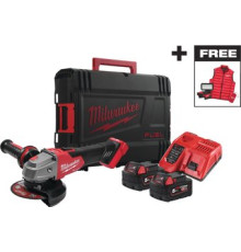 Угловая шлифмашина Milwaukee FSAG125XBMC-502X 4933499453 с 2-мя АКБ, кейс