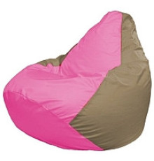 Кресло-мешок Flagman Груша Мини L Г0.1-193 розовый/темно-бежевый