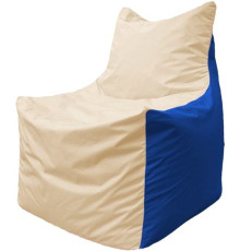 Кресло-мешок Flagman Фокс Ф2.1-139 слоновая кость/синий