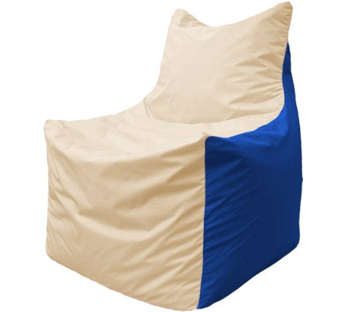 Кресло-мешок Flagman Фокс Ф2.1-139 слоновая кость/синий