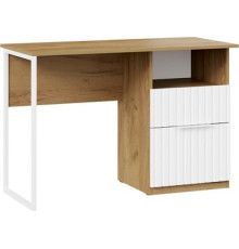 Стол Трия Хилтон тип 1 дуб крафт золотой/белый матовый