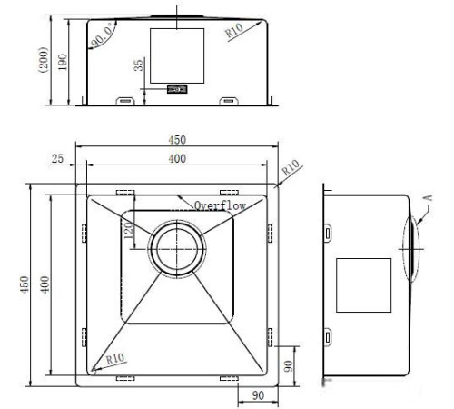 Кухонная мойка ZorG ZRN 4545 Premium
