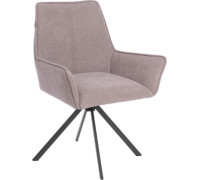 Стул с подлокотниками TetChair Мурано опора 360 велюр/букле HYP, бежевый