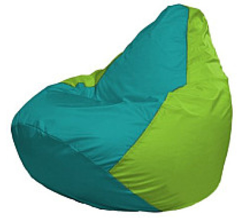 Кресло-мешок Flagman Груша Мини L Г0.1-294 бирюзовый/салатовый