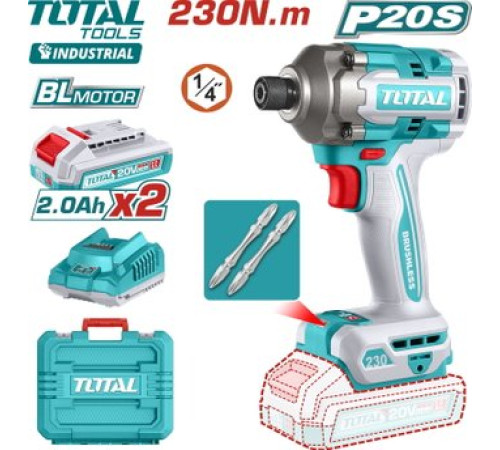 Винтоверт Total TIRLI2023 с 2-мя АКБ, кейс