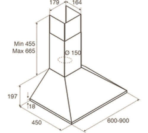 Кухонная вытяжка Jetair Gaia WH/A/60 [PRF0112627]