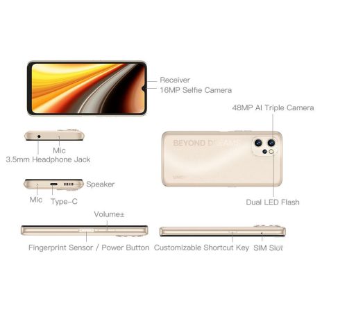 Телефон Umidigi Power 7 Max 6GB/128GB синий