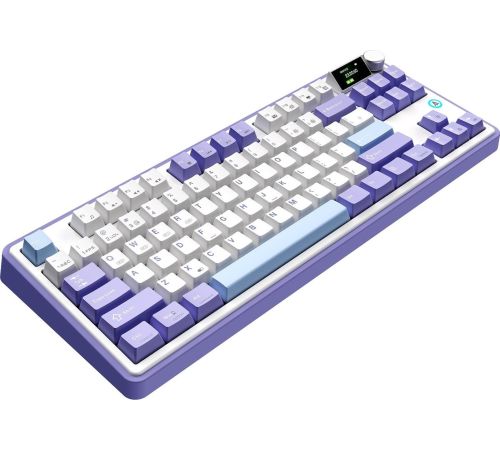 Клавиатура Ajazz AK870 белый/фиолетовый, Magnetic Switches
