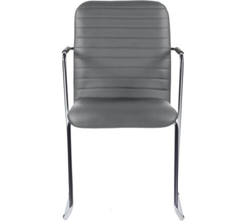 Кресло Brabix Visit CF-101 хром/экокожа темно-серый