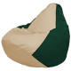Кресло-мешок Flagman Груша Мини L Г0.1-137 светло-бежевый/темно-зеленый
