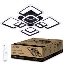 Припотолочная люстра In Home Aris-B 120Вт 230В 3000-6500K 8400Лм 590х590х130мм c пультом ДУ 4690612035437