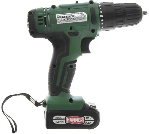 Дрель-шуруповерт Hammer ACD12BS с 2-мя АКБ