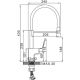Смеситель Ledeme L4092B-2