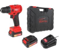 Дрель-шуруповерт Wortex BD 1220-1 DLi BD12201DLi1029 с 2-мя АКБ, кейс