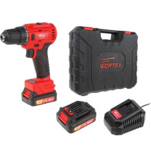 Дрель-шуруповерт Wortex BD 1220-1 DLi BD12201DLi1029 с 2-мя АКБ, кейс