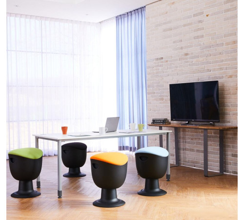 Офисный стул Chair Meister Tulip черный пластик, желтый