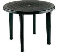 Стол Элластик-Пласт Элластик Круглый 95x95x74 темно-зеленый