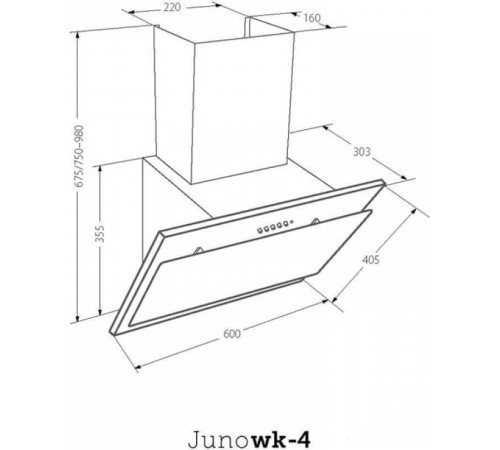 Кухонная вытяжка Akpo Juno eco 60 WK-4 белый