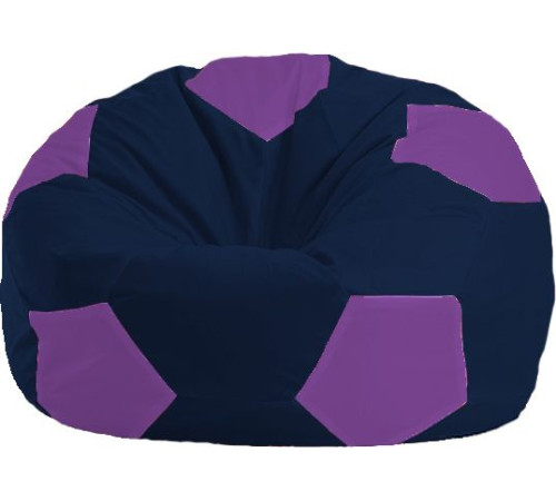 Кресло-мешок Flagman Мяч Стандарт М1.1-40 темно-синий/сиреневый