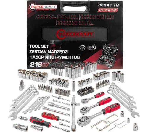 Универсальный набор инструментов ForceKraft FK-38841 TQ 216 предметов