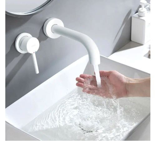Смеситель Rea Lungo B9559 белый