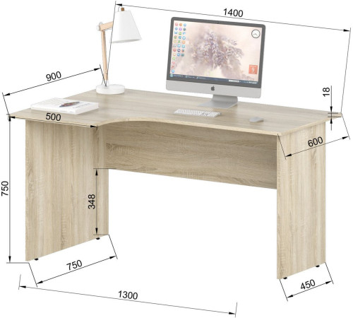 Стол Славянская столица С-1-14Л дуб сонома