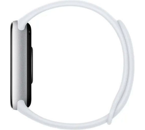 Фитнес-браслет Xiaomi Smart Band 9 серебристый, со светло-серым силиконовым ремешком, международная версия