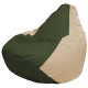 Кресло-мешок Flagman Груша Мини L Г0.1-54 темно-оливковый/светло-бежевый
