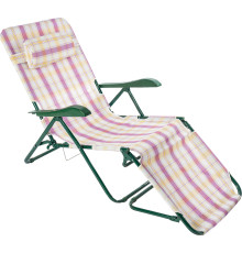 Шезлонг Olsa Таити с447 белый/розовый