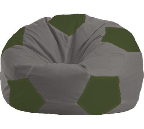 Кресло-мешок Flagman Мяч Стандарт М1.1-350 серый/темно-оликовый