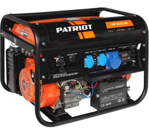 Бензиновый генератор Patriot GP 6510AE