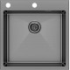 Кухонная мойка Paulmark Kroner-Edge 51 PM775151-GM черный/вороненая сталь