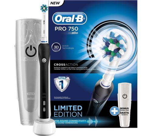 Электрическая зубная щетка Oral-B Pro 750 Cross Action D16.513.UX черный