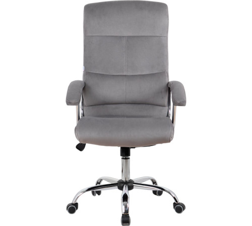 Офисное кресло King Style SHL-8 Sane Velvet Chrome велюр, серый