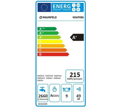 Отдельностоящая посудомоечная машина MAUNFELD MWF08S