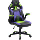 Игровое геймерское кресло FLOKY Asgard Purple-Green фиолетовый/зеленый