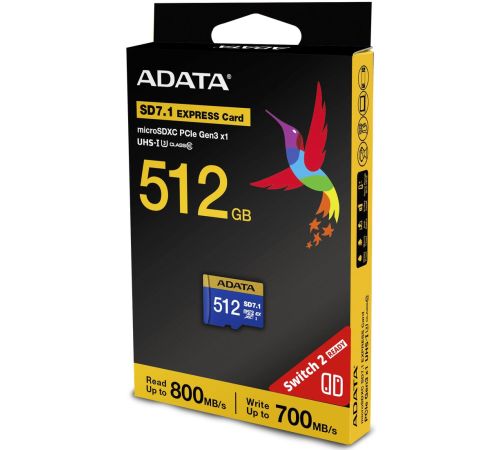 Карта памяти ADATA Premier Extreme microSDXC SD7.1 512GB UD512GEX3L1-C
