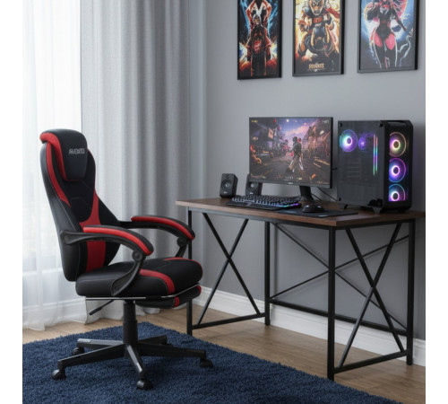 Игровое геймерское кресло Arvento Primo черный/красный