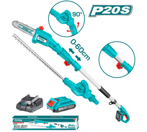 Кусторез + высоторез Total TPTS201681 с 1-м АКБ