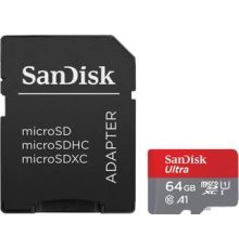 Карта памяти SanDisk Ultra microSDXC SDSQUAB-064G-GN6MA 64GB с адаптером