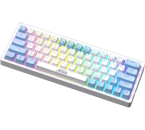 Клавиатура JEGG ZA63 Pro White Blue Orange TNT Yellow