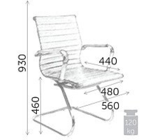 Офисный стул AksHome Mariani серый/хром