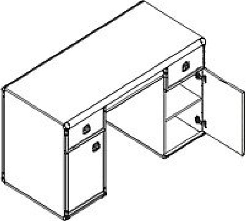 Стол Black Red White Индиана JBIU 2d2s сосна каньон