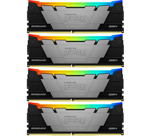 Оперативная память Kingston FURY Renegade RGB 4x32ГБ DDR4 3600 МГц KF436C18RB2AK4/128